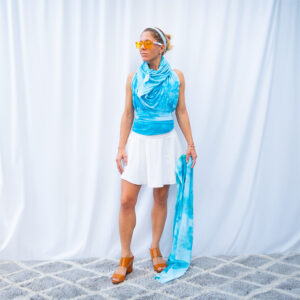 Cyan Halter Scarf