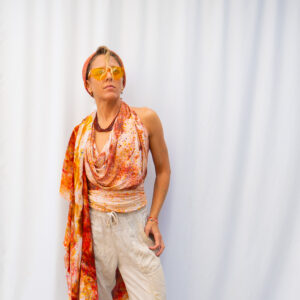 Rust Halter Scarf