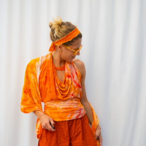 Orange Crush Halter Scarf